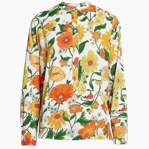Stella McCartney Floral Print Twill Shirt